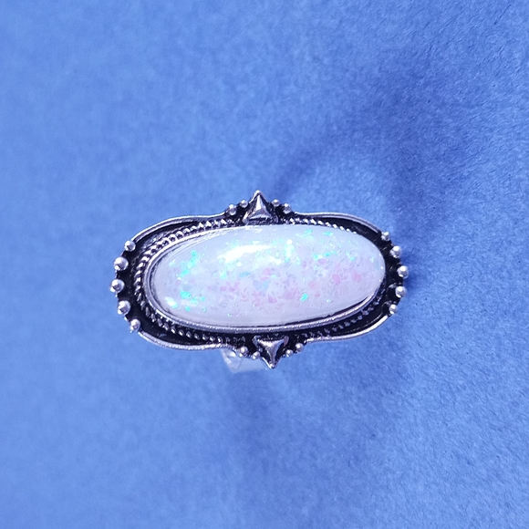 NWOT Vintage-Like Bohemian Silver Ring CUSHION - Picture 2 of 6